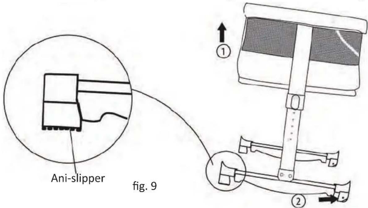 BabyGO Vivaldi - Instruction for Wheels, Leg &amp; Height adjustment - 1