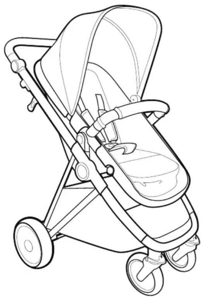 BabyGO Halime Air 3in1 - Poussette Instructions de Montage - 1