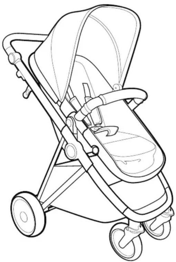 BabyGO Halime Air 3in1 - Stroller Assembly Instructions - 1