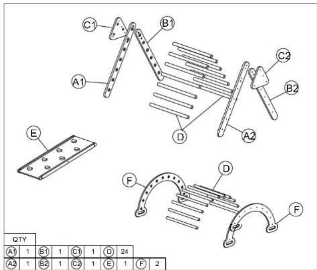 BabyGO Woodland 2 - WOODLAND 2 TRIANGEL &amp; SLIDE &amp; ARCH - 1