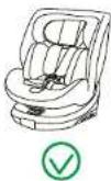 BabyGO Move360 - VORWÄRTSGERICHTET + ISOFIX + 3-PUNKT-GURT - 3