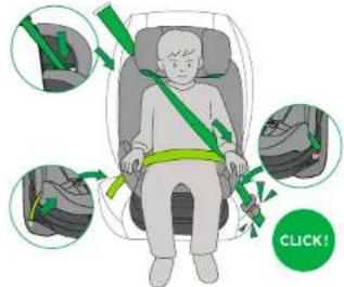 BabyGO Move360 - VOORWAARTS GERICHT + 3-PUNTSGORDEL - 1