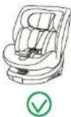 BabyGO Move360 - VOORWAARTSGERICHT ^+ ISOFIX ^+ 3-PUNTSGORDEL - 3