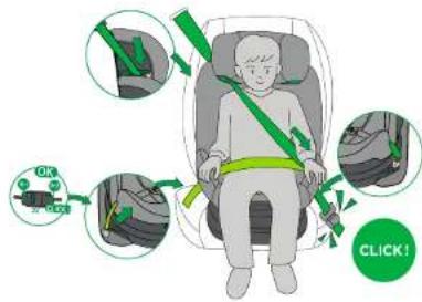 BabyGO Move360 - FORWARD FACING + ISOFIX + 3 POINT BELT FORWARD FACING + 3 POINT BELT - 1