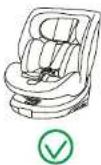 BabyGO Move360 - POSITION VERS L'AVANT + ISOFIX + CEINTURE A 3 POINTS - 3