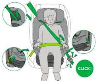 BabyGO Move360 - POSITION VERS L'AVANT + CEINTURE A 3 POINTS - 1