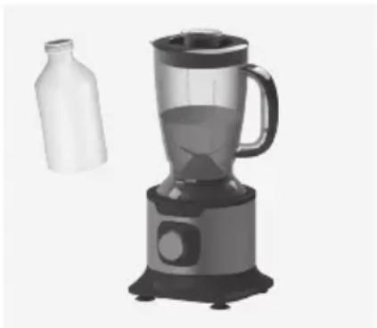 AEG EASYCOMPACT FP5200 - Éteignez le mixeur en tournant le sélecteur de vitesse sur la position « 0 ». Une fois le mixage terminé, tournez le bol mixeur vers la gauche et retirez-le. - 1