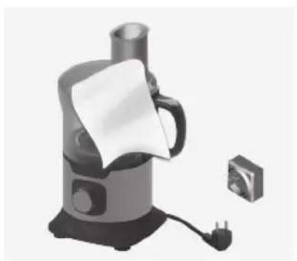 AEG EASYCOMPACT FP5200 - Cleaning the all-purpose bowl and the accessories - 1