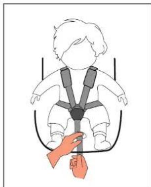 BabyGO Prime360 - UTILISATION DE LA BOUCLE RÉGLER LA CEINTURE DE SÉCURITÉ - 3