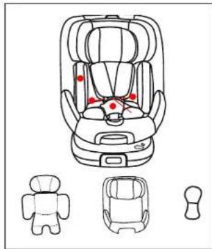 BabyGO Prime360 - SITZBEZUG ENTFERNEN UND INSTALLIEREN - 1