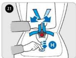 BabyGO Nova2 - UTILISATION DE LA BOUCLE RÉGLAGE DE LA CEINTURE DE SÉCURITÉ - 4