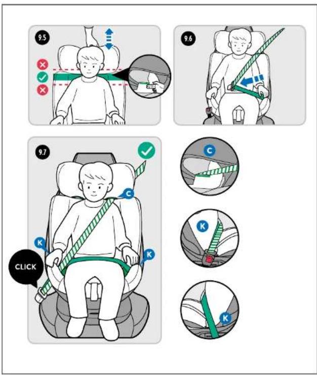 BabyGO Nova2 - 3-PUNKT-SICHERHEITSGURT INSTALLIEREN - 1