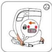 BabyGO Protection360 - REMOVING THE ISOFIX ATTACHMENT - 1