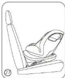 BabyGO Protection360 - INSTALLATION IM AUTO RÜCKWÄRTSGERICHTET ISOFIX + TOP TETHER + 5 PUNKT GURT - 3