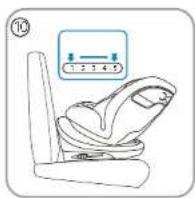 BabyGO Protection360 - ADJUST THE ANGLE RECLINING OF CAR SEATADJUST THE HEIGHT OF HEADREST - 3