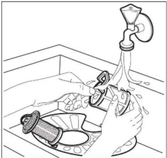 AEG FSK52610Z - Cleaning the filters - 5