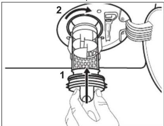 AEG L8FE8432M - Pour nettoyer la pompe, procédez comme suit : - 7
