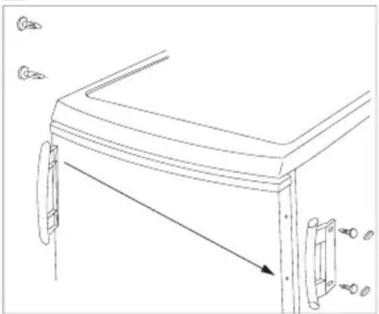 AEG S60240DT28 - Changement du sens d'ouverture de la porte - 3