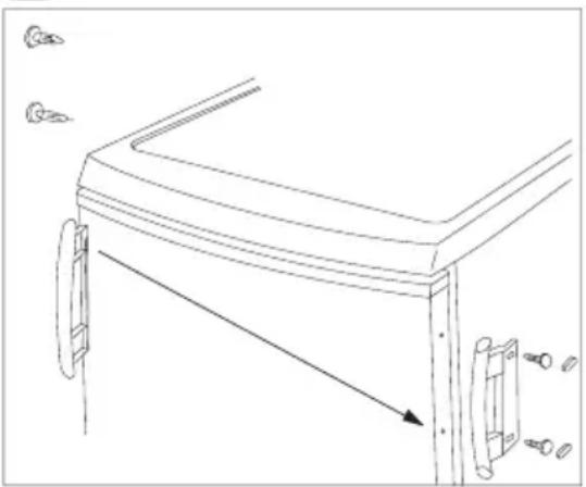 AEG S60240DT28 - Reversibilità della porta - 3