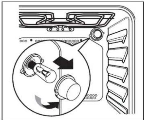 AEG FM205 - Remplacement de la lampe du four - 2