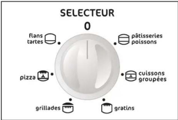SELECTEUR 0 flans tartes pâtisseries poissons pizza cuissons groupées grillades gratins