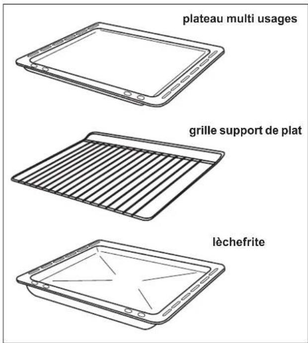 plateau multi usages grille support de plat lèchefrite