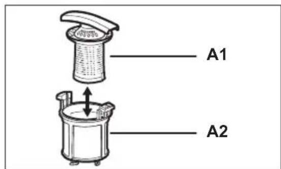 AEG GS60GV222 - Cleaning the filters - 2
