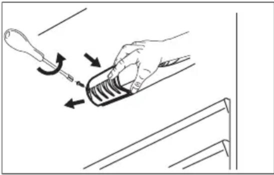 AEG S71540TSW1 - Replacing the lamp - 1