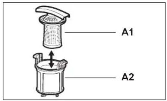 AEG GS60BV222 - Cleaning the filters - 2
