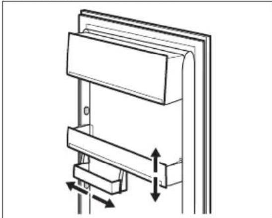 ELECTROLUX RRX1400AOW - Positioning the door shelves - 1