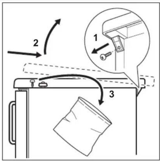 ELECTROLUX TC15013 - RETRAIT DU PLAN DE TRAVAIL DE L'APPAREIL - 1