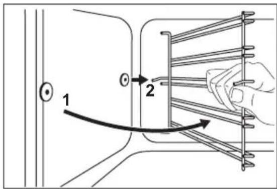 ELECTROLUX FEH60P2101 - Retrait des supports de grille - 2
