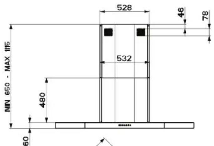 ELECTROLUX EFC1060X - Encombrement - 1