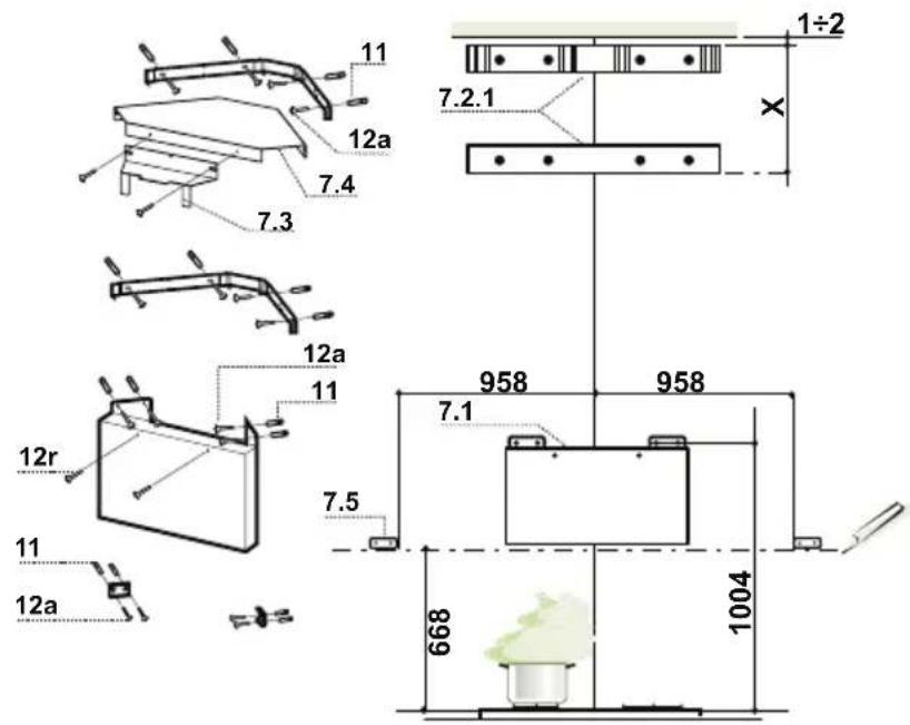 ELECTROLUX EFC1060X - Tracciare sulla Parete: - 1