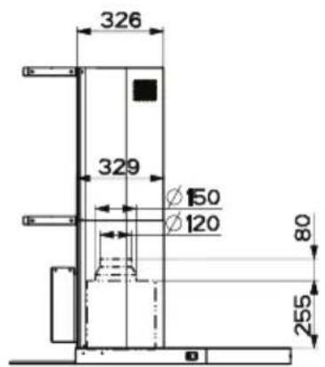 ELECTROLUX EFC1060X - Dimensions - 2