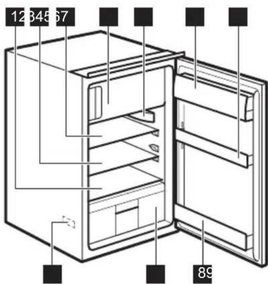 ELECTROLUX ERN1400FOW - DESCRIPTION DE L'APPAREIL - 1