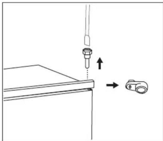 ELECTROLUX ERN1400FOW - Wechsel des Turanschlags - 1
