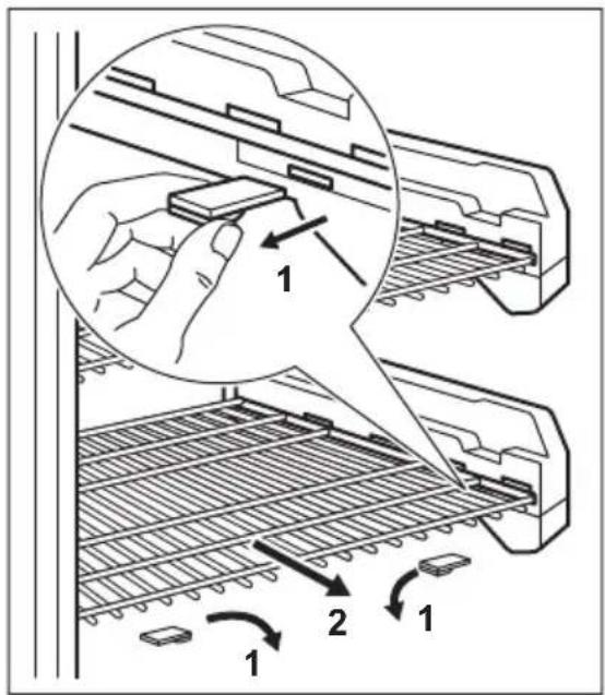 ELECTROLUX SG214N10 - Herausnehmen der Gefrierkörbe und Gitterablagen aus dem Gefriergerät - 2
