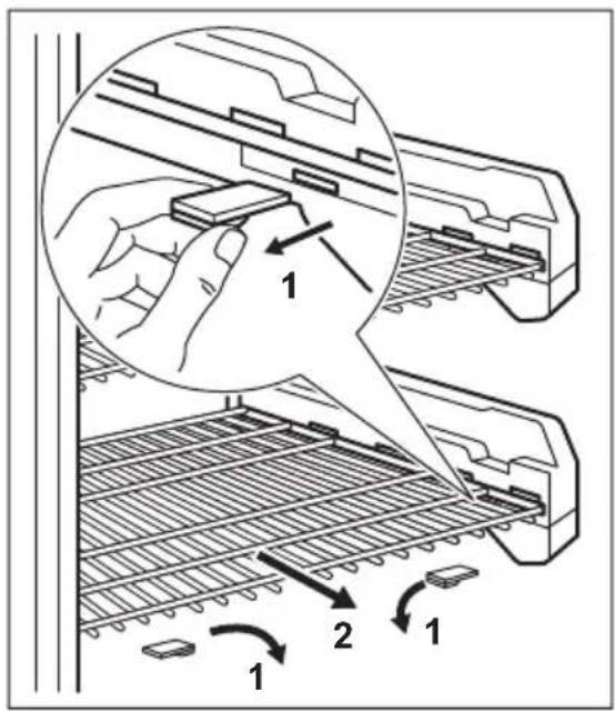 ELECTROLUX SG214N10 - Rimozione dei cestelli e dei ripiani a filo dal congelatore - 2