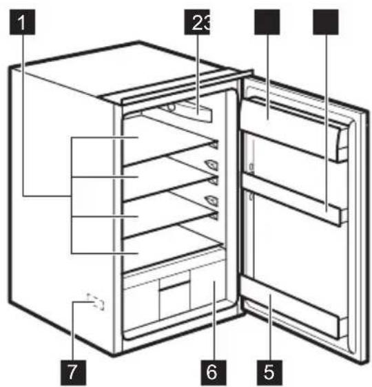 ELECTROLUX ERN1500AOW - DESCRIPTION DE L'APPAREIL - 1