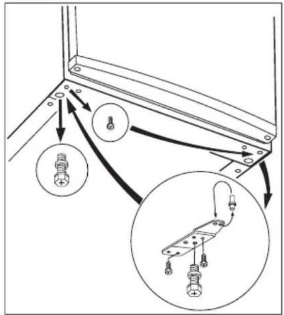ELECTROLUX A70126GS - Réversibilité de la porte - 2