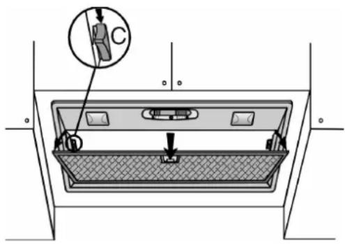 ELECTROLUX AFG550 - Pour retirer les filtres à charbon actifs : - 1