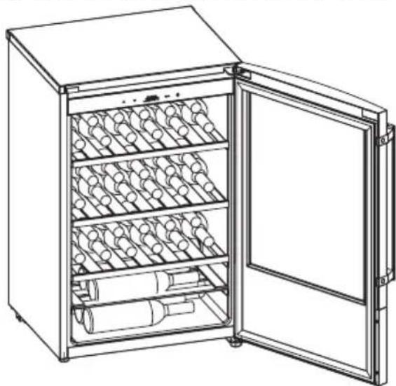 ELECTROLUX ERW1270AO - Şarapların yerleşimi - 1