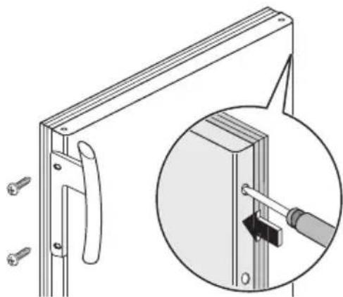 ELECTROLUX AUF23391W - Réversibilité de la porte - 4