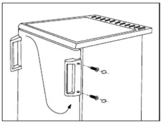 ELECTROLUX TC15012 - Wechsel des Türanschlags - 4