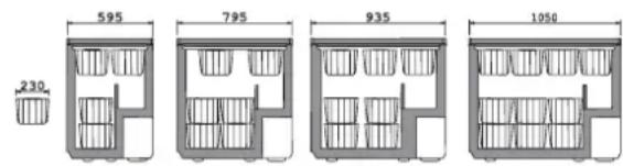 Novamatic ÖKO 184-IB - Paniers de stockage - 2