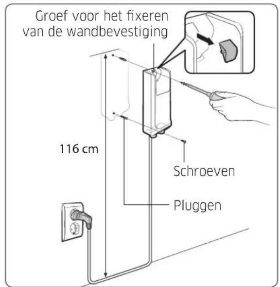 SAMSUNG SS80M8070 - De wandbevestiging installeren - 1