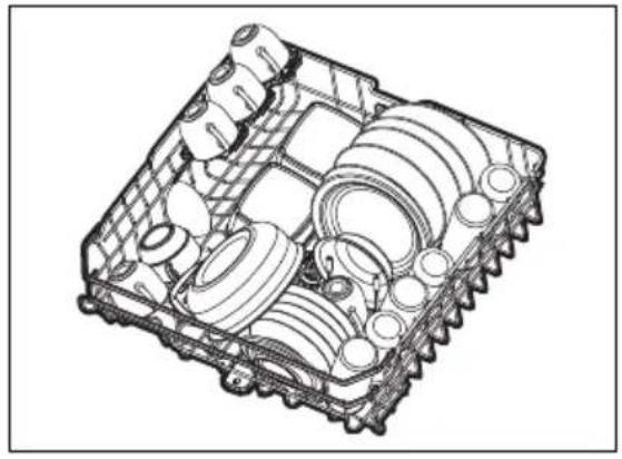 AEG GI8200C1SN - Exemples de chargement d'un lave-vaisselle - 2