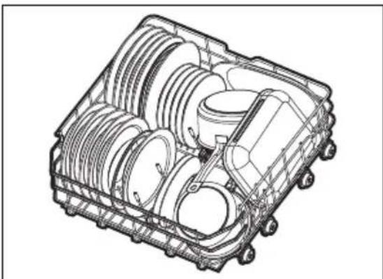 AEG NG92IX20PK - Exemples de chargement d'un lave-vaisselle - 1