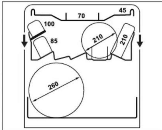 AEG NG92IX20PK - Hauteurs maximes des plats(mm) - 1